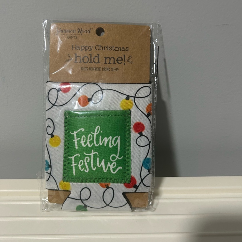 Feeling Festive - Christmas Neoprene Drink Sleeve - OSFM NWT